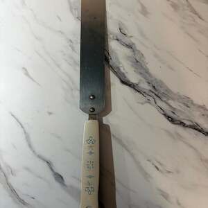 Vintage Ekco Dutch Tulip Stainless Steel Icing Spatula 11.5" Frosting Spreader